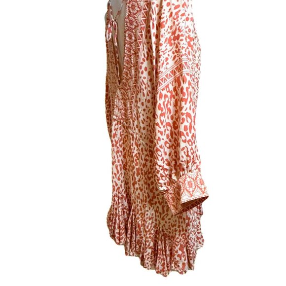 AaKaa Dolman V Neck Tie Back Mini Dress size S NWT - Picture 5 of 10